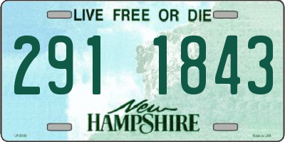 NH license plate 2911843