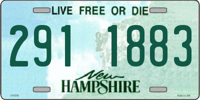 NH license plate 2911883