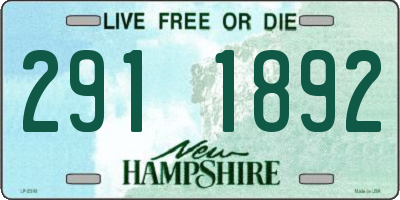 NH license plate 2911892
