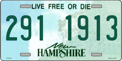 NH license plate 2911913