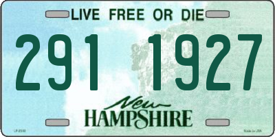 NH license plate 2911927