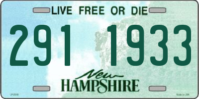 NH license plate 2911933