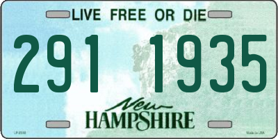 NH license plate 2911935
