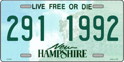 NH license plate 2911992