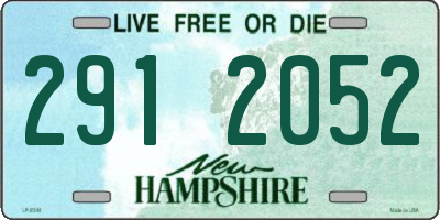 NH license plate 2912052