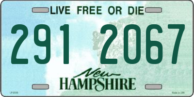 NH license plate 2912067