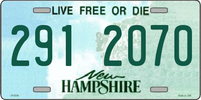 NH license plate 2912070