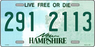 NH license plate 2912113