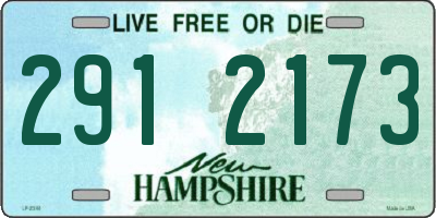NH license plate 2912173
