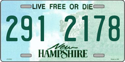 NH license plate 2912178