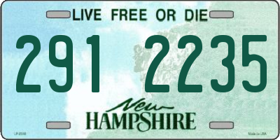 NH license plate 2912235