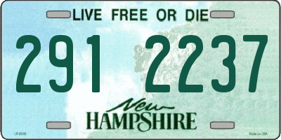 NH license plate 2912237