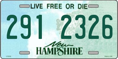 NH license plate 2912326