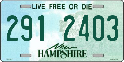 NH license plate 2912403