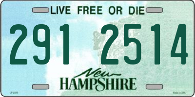 NH license plate 2912514