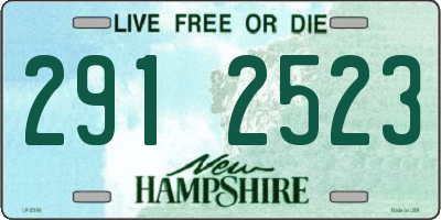 NH license plate 2912523