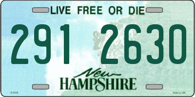 NH license plate 2912630