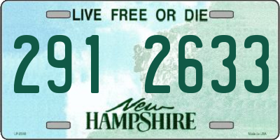 NH license plate 2912633
