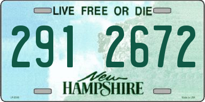 NH license plate 2912672