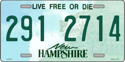 NH license plate 2912714