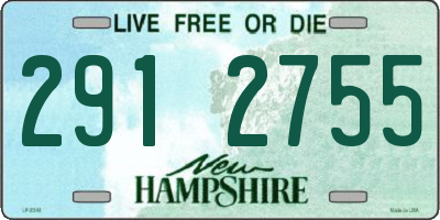 NH license plate 2912755