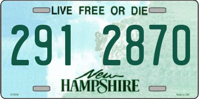 NH license plate 2912870