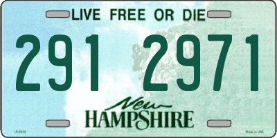 NH license plate 2912971