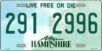 NH license plate 2912996