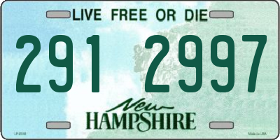 NH license plate 2912997