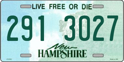 NH license plate 2913027