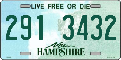 NH license plate 2913432