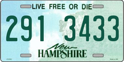 NH license plate 2913433