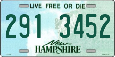 NH license plate 2913452