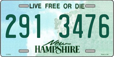 NH license plate 2913476