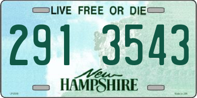 NH license plate 2913543