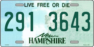 NH license plate 2913643