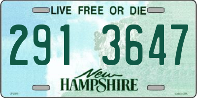 NH license plate 2913647