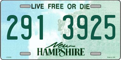 NH license plate 2913925