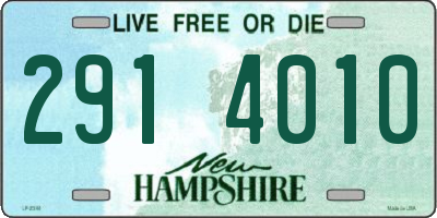 NH license plate 2914010