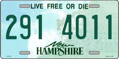 NH license plate 2914011