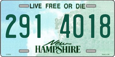 NH license plate 2914018