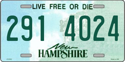 NH license plate 2914024