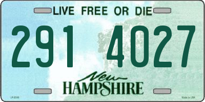 NH license plate 2914027