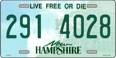 NH license plate 2914028