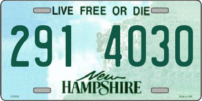 NH license plate 2914030