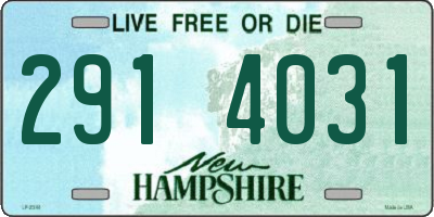 NH license plate 2914031