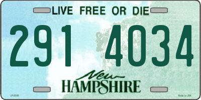 NH license plate 2914034
