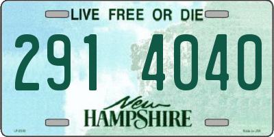 NH license plate 2914040