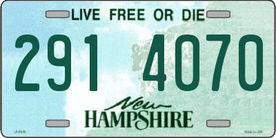 NH license plate 2914070