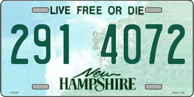 NH license plate 2914072